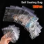 Túi tự niêm phong nhựa PVC trong suốt DUSKGLOW 100 chiếc, chống bụi, gập gọn, dùng đựng trang sức, bao bì quà tặng