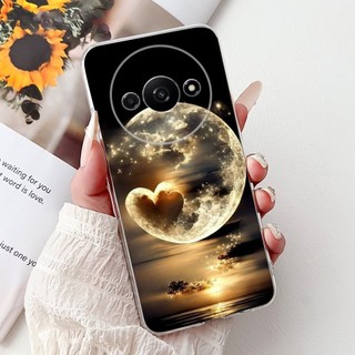 Vỏ Mềm Cho Xiaomi Redmi A3 4G / A3x / Poco C61 Ốp điện thoại Thời Trang Mới Bướm Silicon Trong Suốt TPU Vỏ Bảo Vệ
