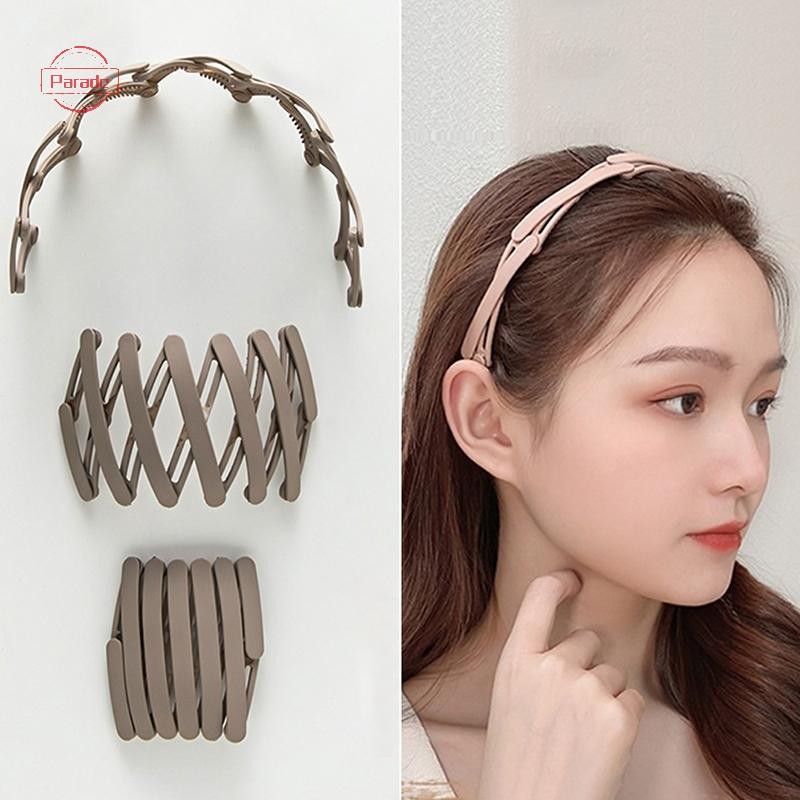 Parade Di Động Gấp Tóc Nữ Morandi Màu Chống Trơn Trượt Hàn Quốc Rửa Mặt Băng Đô Quấn Tóc Bé Gái Phụ Kiện Tóc VN