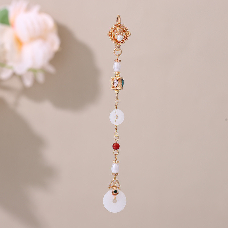 Phong Cách Cổ Sườn Xám Quốc Gia Hợp Thời Trang Phong Cách Bấm Ve Áo Tính Khí Mặt Dây Chuyền Thổ Cẩm Trà Hanfu Quần Áo Tua Rua Retro Phong Cách Trung Hoa Phụ Kiện Trang Điểm Nữ Thay Đổi Hơn