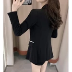 2025 Hàng Mới Về Mỏng Áo Khoác Ngoài Xuân Thu Blazer Người Phụ Nữ Skinny Áo Khoác Cho Nữ Sang Trọng Và Thanh Lịch Ngoài Trời Bán Mang Theo Áo Khoác — ảnh 5