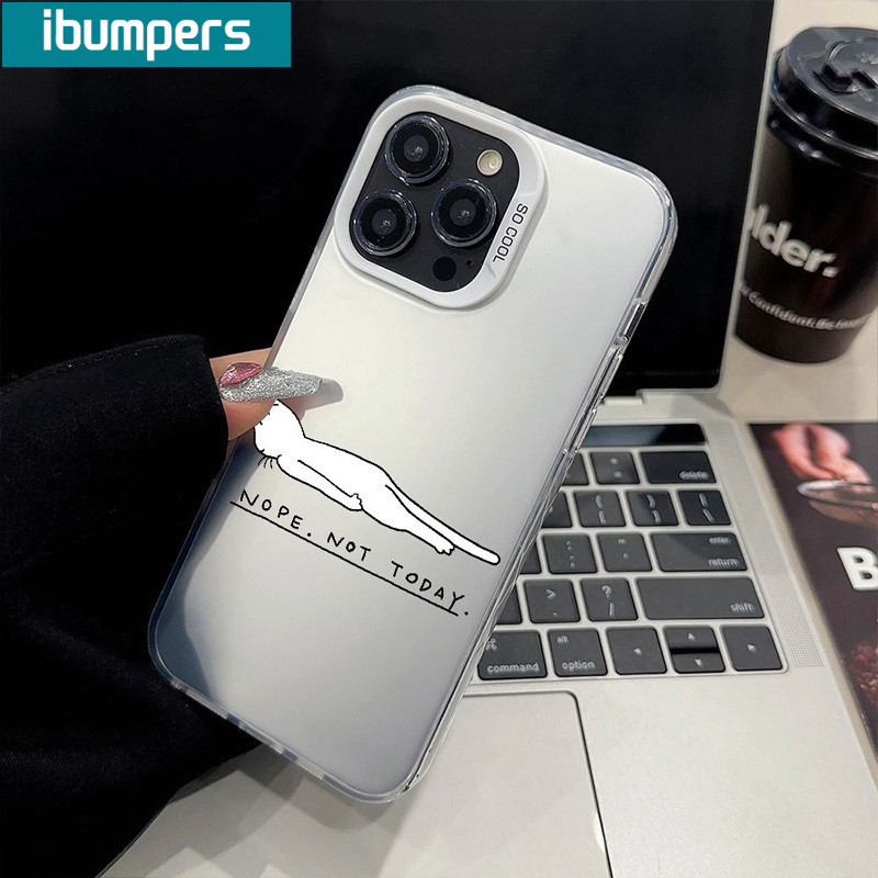 ibumpers Ốp Lưng IPhone Ngộ Nghĩnh Độc Đáo Họa Tiết Hoạt Hình Ốp Điện Thoại IMD Cứng Trơn Chống Bẩn Chống Sốc Cho IPhone 16 15 14 12 13 11 Pro Max