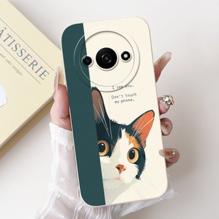 Ốp điện thoại silicon mềm bảo vệ ống kính Xiaomi Redmi A3 A3x hình chú thỏ Panda dễ thương RedmiA3 A 3 3X 4G
