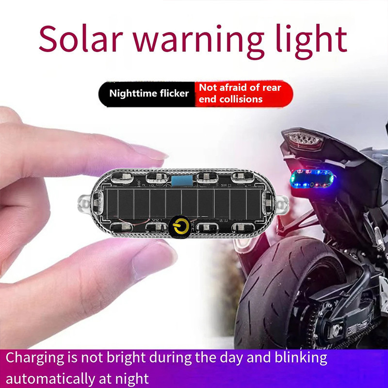 2 Đèn LED Xe Máy Đuôi Sạc Năng Lượng Mặt Trời Cảnh Báo Mini Đèn Hậu Chống Va Chạm Đèn Hậu UAV Nhấp Nháy Đèn Ngăn Ngừa Phía Sau Va Chạm Vào Ban Đêm Cho Xe Đạp Xe Máy