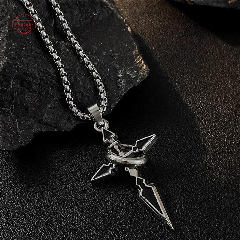 Cuộc diễu hành Vintage Chữ Thập Mặt Dây Chuyền Vòng Cổ Cho Nam Đa Năng Dây Chuyền Hợp Thời Trang Mồ Hôi Áo Punk Dây Chuyền Trang Sức Quà Tặng VN
