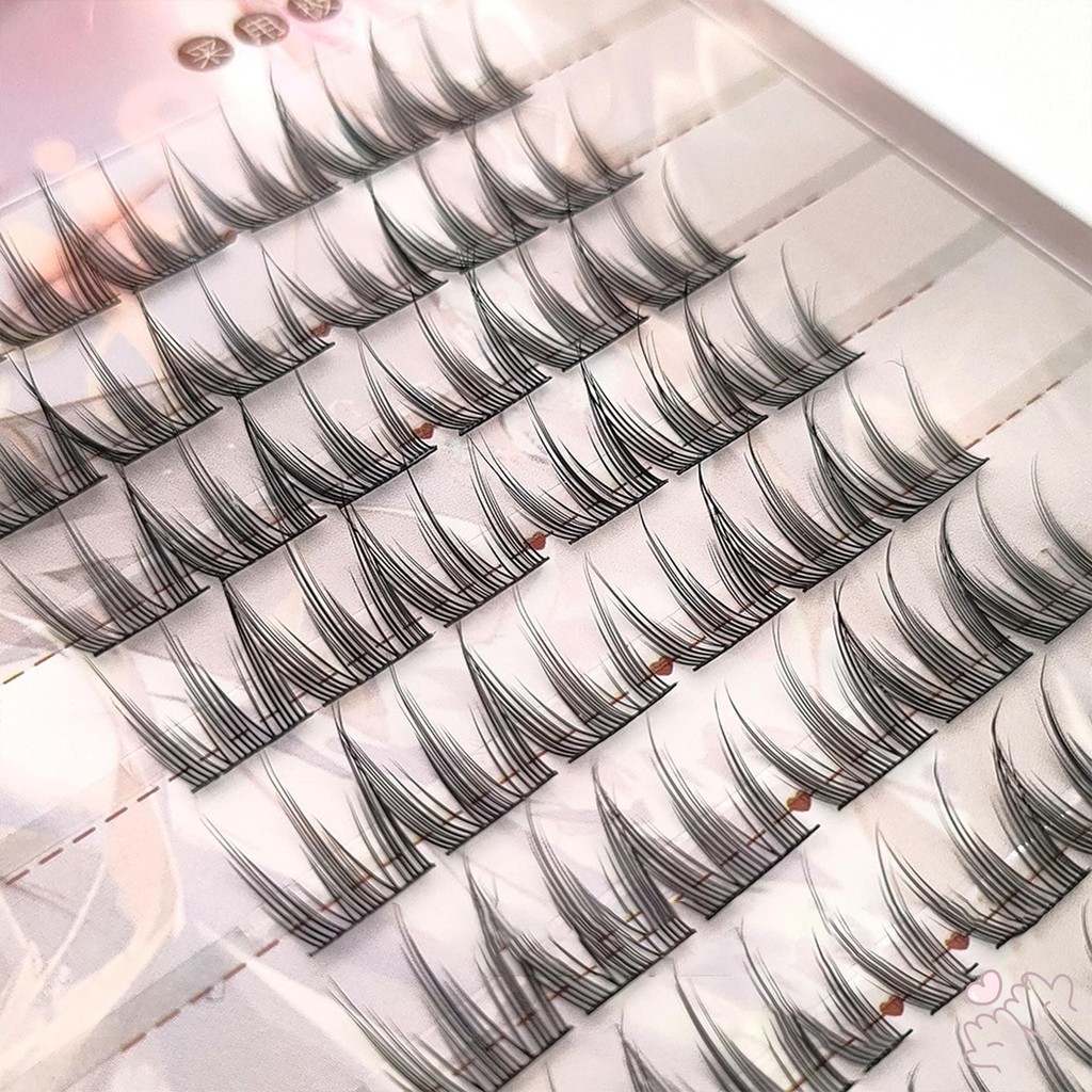 IOIIK 8 hàng-- Lông mi giả Diy Lông Mi Cá Nhân Anime Curl Tự Ghép Lông Mi Phân Đoạn
