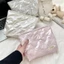 Túi đựng sản phẩm chăm sóc da EBINLANDS, Túi đựng mỹ phẩm chăn bông nơ tình yêu đa chức năng, Túi đựng bên trong có dây kéo chống nước Túi xách trang điểm du lịch