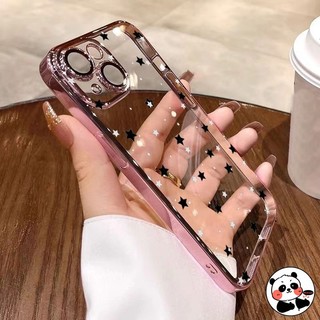 Ốp Điện Thoại Mạ Sang Trọng Cho infinix Hot 40i 40 Pro 30 20 10 9 Play 30i 11S NFC Zero 30 4G Ốp Lưng Ngôi Sao Dễ Thương Sáng Bóng Chống Sốc Mát Trong Suốt Vỏ Mềm