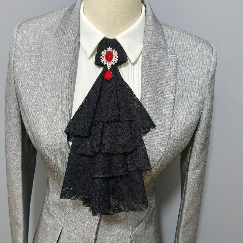 Phep kiện cổ áo Gothic Ren Ruffle Jabot style, phù hợp với phong cách Steampunk