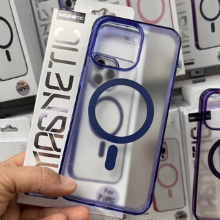 Ốp điện thoại mờ trong suốt từ tính tương thích cho iPhone 16 Pro MAX 15 14 13 12 11 Pro MAX 14 / 15 / 16 Plus 12 / 13mini XR XS MAX Có hộp đóng gói vỏ cứng chống rơi