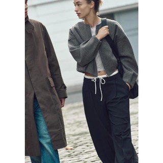 Zara Thu Đông Sản Phẩm Mới Nữ Châu Âu Phong Cách Mỹ Cổ Tròn Dài Tay Lông Tơ Mềm Bomber Áo Khoác Áo Khoác 0264741