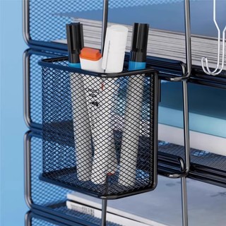 Treo Bút Hộp Bảo Quản Vật Thể Nhỏ Để Bàn Văn Phòng Phẩm Nhỏ Tidy-up Treo Tường Xô Sáng Tạo Kim Loại Lưu Trữ Bút