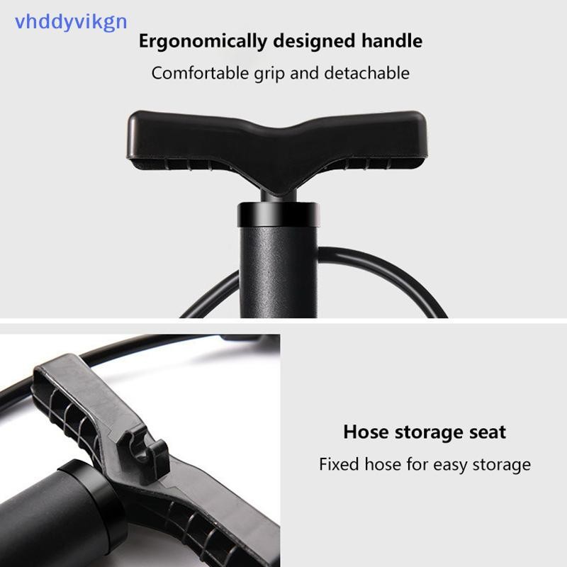 Máy bơm chân Vhd 130 Psi Máy bơm không khí Máy bơm lốp Schrader Presta Máy bơm hơi van đường VN