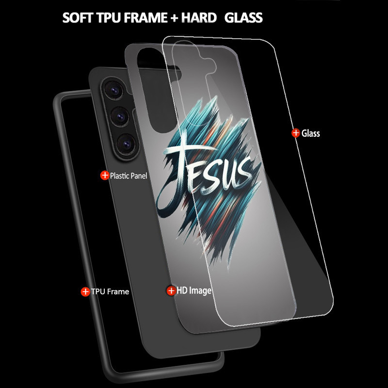 Ốp Điện Thoại Kính Cường Lực jesus 21 Cho Samsung Galaxy A11 A14 A20 A30 A22 A32 A33 A34 A40 A42 A51 4G A52 A53 A54 A70 A71 A72 A73 5G