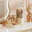 Màn hình mỹ phẩm FAVORITEGOODS, Hộp lưu trữ cọ trang điểm dung lượng lớn đa ngăn, PP di động chống bụi 360° Hộp đựng ngăn kéo xoay Phòng ngủ