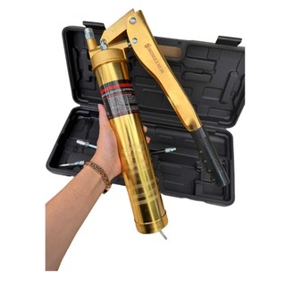 Bơm mỡ bò cầm tay 900cc 2 xilanh siêu khoẻ 900cc , bơm mỡ sử dụng mỡ nhồi và mỡ sâu - KÈM HỘP ĐỰNG