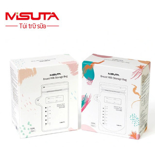 Túi trữ sữa Misuta 150ml, 200ml, hộp 30 túi có vòi rót - Túi zip đựng sữa mẹ cao cấp chính hãng