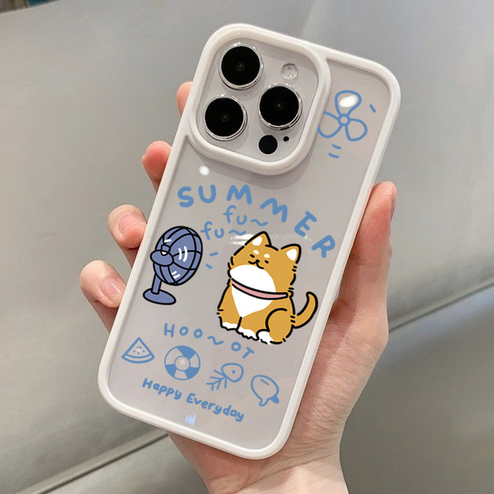 Ốp lưng cho iPhone 11 16 15 Pro Max 16e 14 11 12 13 15 Pro XR XS Max X 7 8 Plus SE2022 Vỏ chống sốc trong suốt bằng silicon mùa hè nóng bỏng