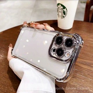 Ốp mềm cho Xiaomi Poco X7 M6 M4 X6 F6 F5 X5 Pro X3 NFC F3 với bảo vệ ống kính camera, mạ TPU, túi khí chống sốc