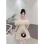 VÁY TRỄ VAI BÈO BỒNG BỀNH KÈM TAG ĐÁ E401 BYJOLIE