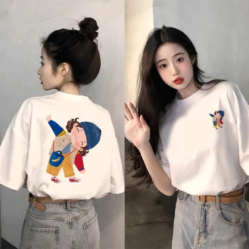1737  Áo thun nam nữ, tay lỡ form rộng in hình đa dạng, áo thun unisex, thời trang hot mùa hè
