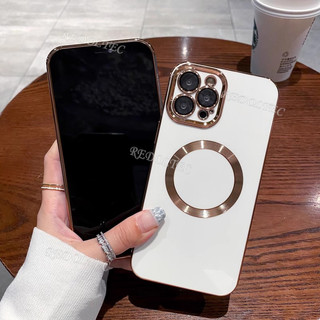 Ốp lưng Realme Note 60 Note 60X Vỏ mạ điện màu trơn siêu mỏng Realme Note60 X Note60X có vòng từ tính Vỏ điện thoại sạc không dây