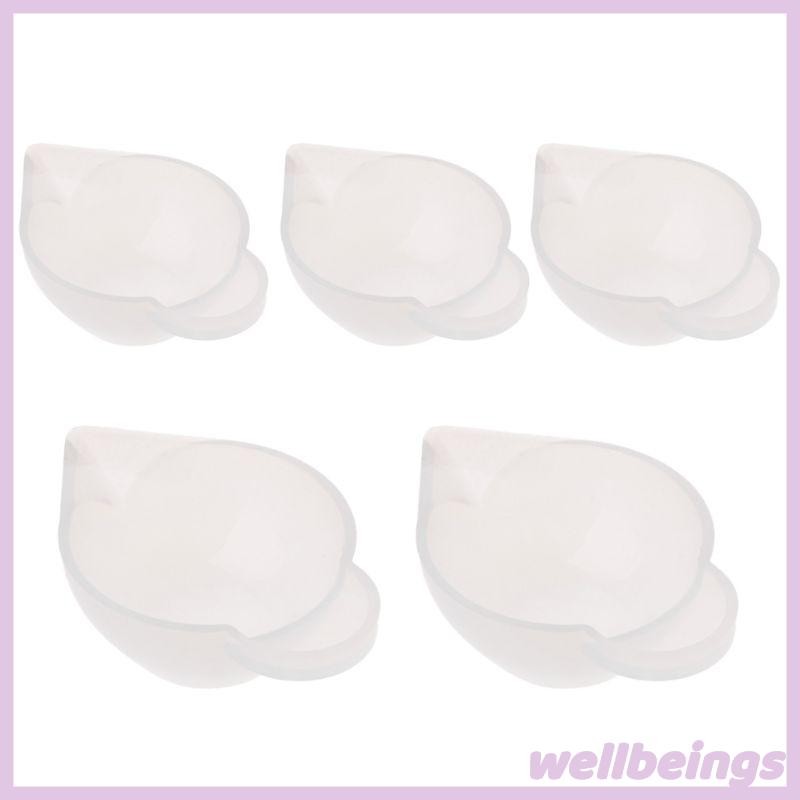 Wellb 5 Chiếc Silicon DIY Pha Lê Thả Keo Khuôn Cốc Đựng Món Tráng Miệng Fondant