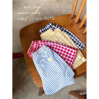 Quần short mùa hè phong cách Hàn Quốc dễ thương cho bé trai và bé gái, quần kẻ caro cho trẻ nhỏ, quần short bãi biển thường ngày cho bé