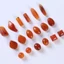 10 hạt acrylic giả mã não hổ phách không đều, hạt rời gradient DIY vintage, vật liệu thủ công