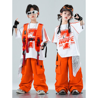 Áo Hip Hop Cho Bé Gái Đồ Nhảy Cho Đồ Nhảy Hiện Đại Bé Trai Trẻ Em Set Đồ Dance Đồ Biểu Diễn Cho Đồ Nhảy Zumba