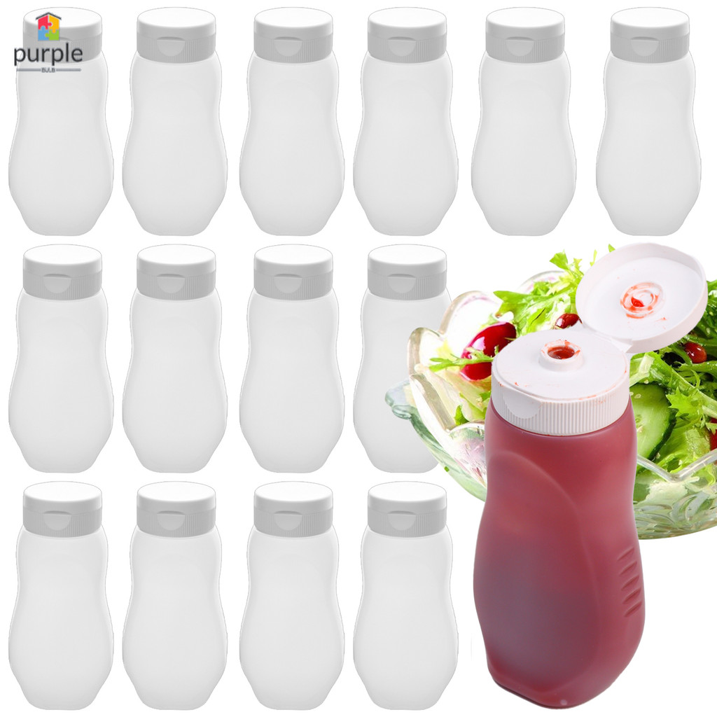 1 / 2 / 4 Cái PE Dày Nước Sốt Nhà Bếp Chia Bóp Chai- Đơn Giản Bền Syrup Mật Ong Phụ Đóng Gói Bình Di Động