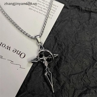 # yanddd # Vòng cổ mặt dây chuyền chéo cổ điển dành cho nam Dây chuyền đa năng Áo sơ mi mồ hôi hợp thời trang Punk Dây chuyền trang sức Quà tặng.