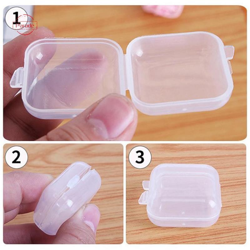Diễu Hành Hộp Bảo Quản Chống Oxy Hóa Bông Tai Vòng Cổ Trong Suốt Hộp Đựng Nhựa Hộp Đựng al Di Động Lưu Trữ VN