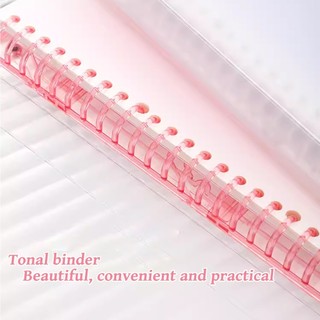 Nhựa Lá Rời A5 / B5 Notebook PP Mờ Mơ Mộng Nhiều Màu Sắc Sinh Viên Đơn Giản Nhỏ Tươi Sổ Tay Chương Trình Nghị Sự Văn Phòng Phẩm