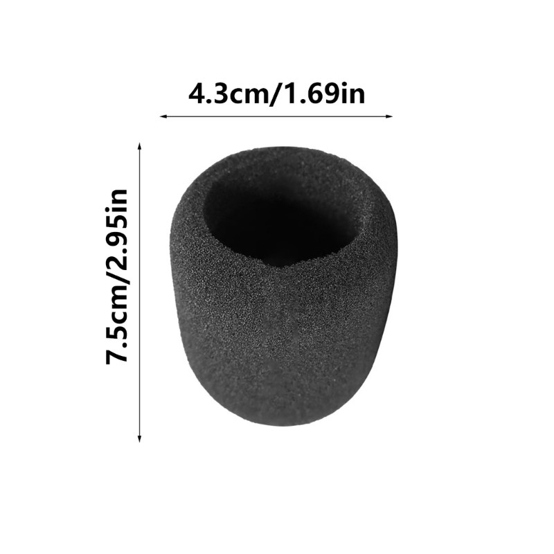 [3C] Kính chắn gió Mic chuyên nghiệp cho vỏ Mic xốp Mic âm thanh cải thiện