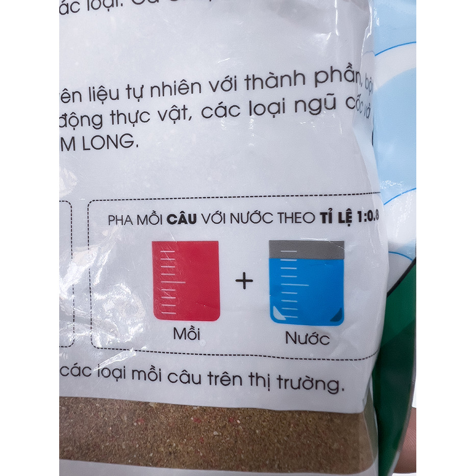 Mồi Cám Câu Cá Kim Long Tổng Hợp Câu Mọi Loại Cá (Gói 250gram)