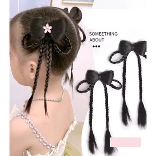 Tóc Giả Tết Nơ 2 Vòng Phong Cách Cổ Trang Cho Bé Gái HaminStore