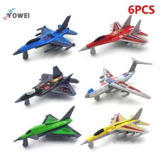 YOWEI Fighter Model 6 Chiếc Máy Bay Bộ Hợp Kim Máy Bay Đồ Chơi Bộ Sưu Tập Máy Bay Chiến Đấu Trang Trí Cho Trẻ Em Bé Trai Quà Tặng VN