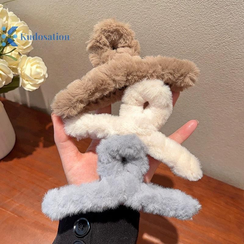 Kudosation Thu Đông Móng Vuốt Tóc Kẹp Thời Trang Vintage Chắc Chắn Tóc Hàn Quốc Phụ Kiện Dành Cho Nữ Bé Gái