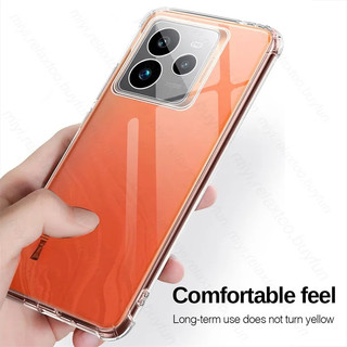 Ốp Cho Realme GT 7 Pro GT7 GT6 GT5 GT3 GT2 Pro GT 6T Neo 6 5 SE 3 3T 2 2T Master Edition Note 60 60 60x 50 Ốp Điện Thoại TPU Trong Suốt Chống Sốc Trong Suốt Bảo Vệ Mặt Sau