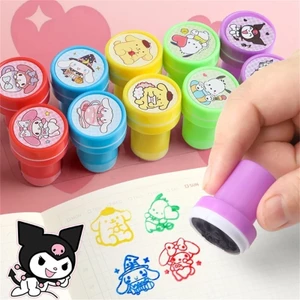 10 Chiếc Hoạt Hình Chủ Đề Tem Dễ Thương Kuromi Hello Kitty Cô Gái Sinh Nhật Lưu Niệm Sáng Tạo Bộ Quà Tặng