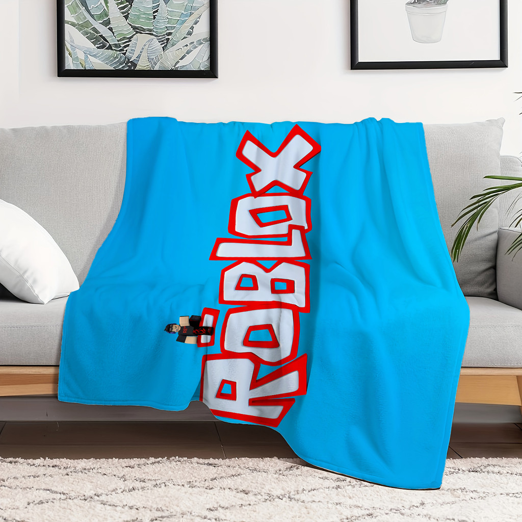 Chăn Flannel Roblox Một Mặt In Flannel Chăn Điều Hòa Không Khí Chăn