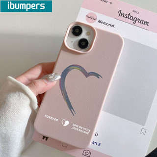 ibumpers Ốp Lưng IPhone Cặp Đôi Đơn Giản Hình Trái Tim Cho IPhone 16 15 14 12 13 11 Pro Max IP 7 8 Plus X XS XR Ốp Điện Thoại Mỏng Silicon Mềm Da Họa Tiết