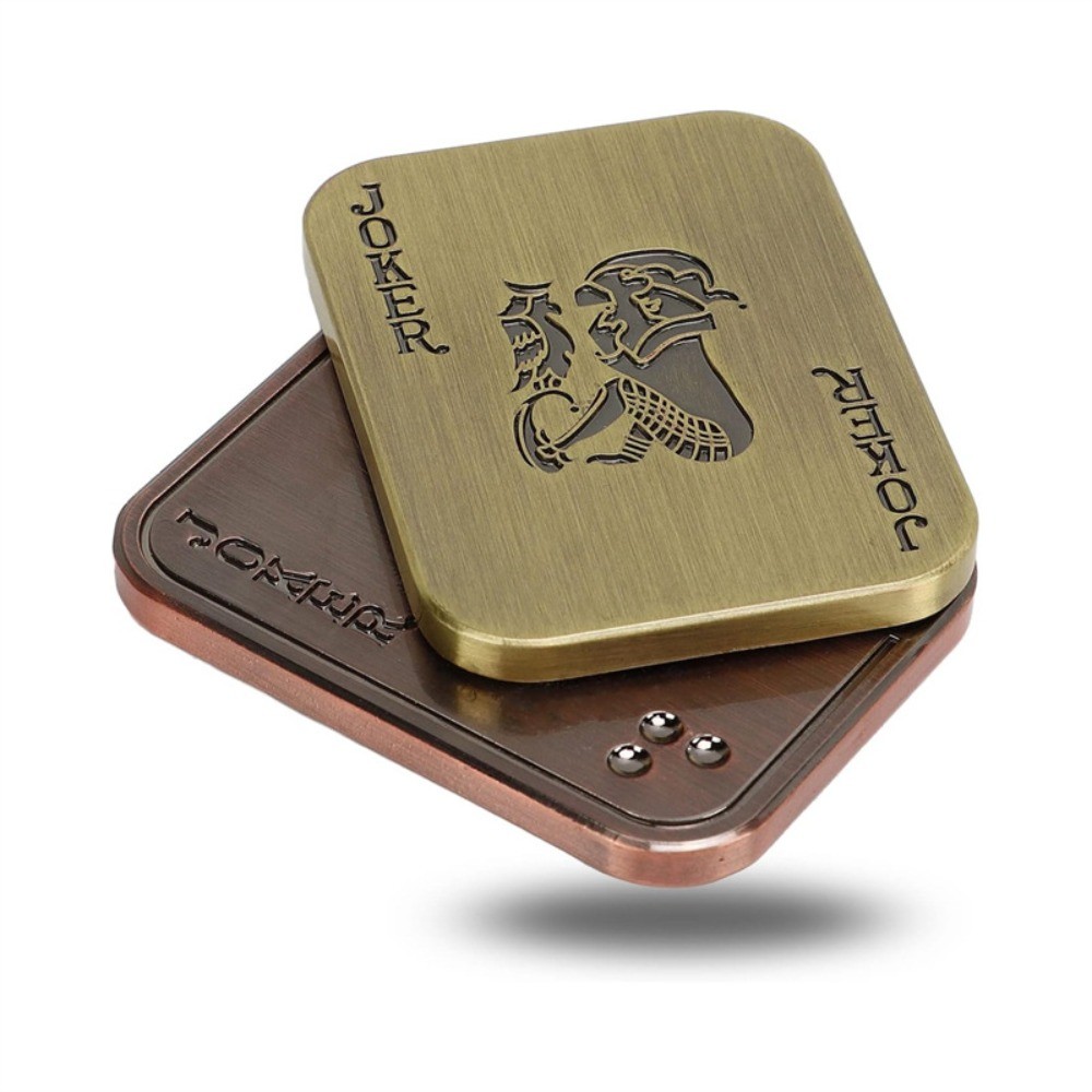 EDC Đẩy Thanh Trượt Kim Loại Fidget Chống Căng Thẳng Đồ Chơi Người Lớn Ngón Tay Spinner Poker Giảm Lo Âu Đồ Chơi Di Động Pop Từ Thanh Trượt Trò Chơi