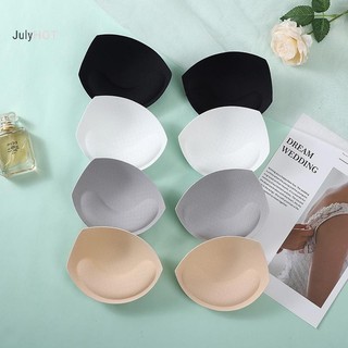 Julyhot 2 Miếng Lót Áo Ngực Nữ Gợi Cảm Chèn Đệm Có Thể Tháo Rời Brassiere Tăng Cường Ngực Sopnge Đẩy Lên Cốc Cho Đồ Bơi Bikini Massivedeals