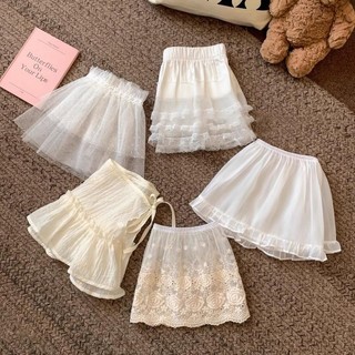 Mùa Xuân Ren Lớp Đánh Hơi Rèm Gạc Váy Nửa Váy Váy Phồng