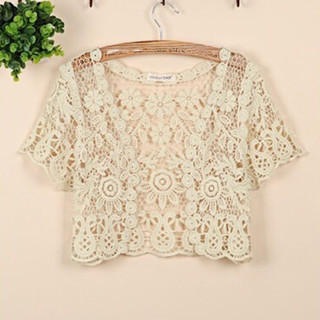 Nữ Thanh Lịch Shrug Áo Crop Cardigan Nhẹ Đan Ren Chắc Chắn Shrug Cho Đầm Dạ Hội