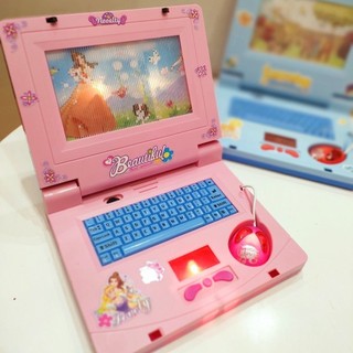 Đồ Chơi Máy Tính Laptop Cho Bé, Máy Tính Bảng Có Chuột Kèm Đèn LED Phát Nhạc, Giúp Trẻ Em Thú Vị Hơn Khi Sử Dụng- POPIKI