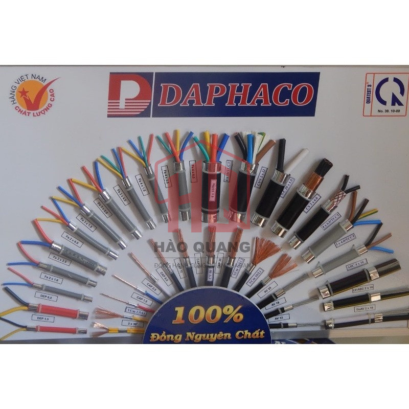 (Mét) Dây Điện Daphaco 3PA 3x2.5 Bọc Xám –  Lõi Đồng Cao Cấp