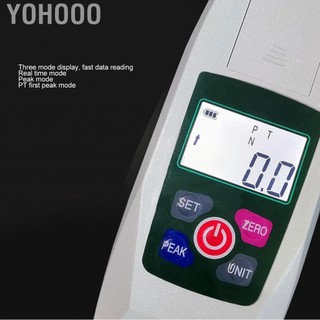 Yohooo Máy đo lực kế kéo lực kéo mạnh 500N Lực kỹ thuật số với lời nhắc và LCD LCD n lb kg oz di động để giảng dạy phòng thí nghiệm trường học cơ học